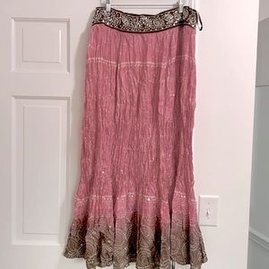 Express maxi skirt with sequins size large